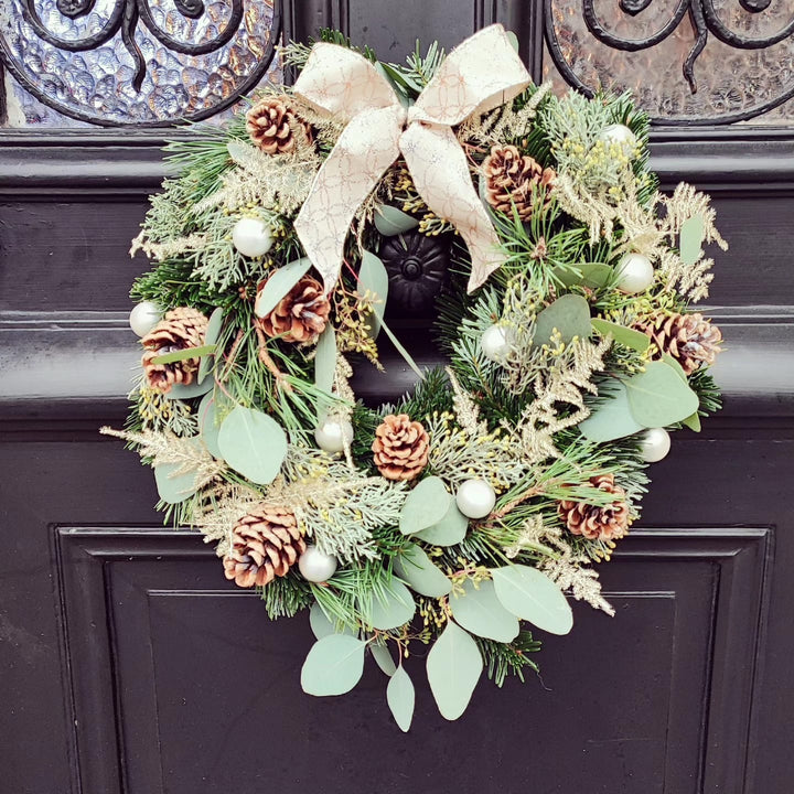 Couronne de Noël artisanale de Rouge Pivoine 