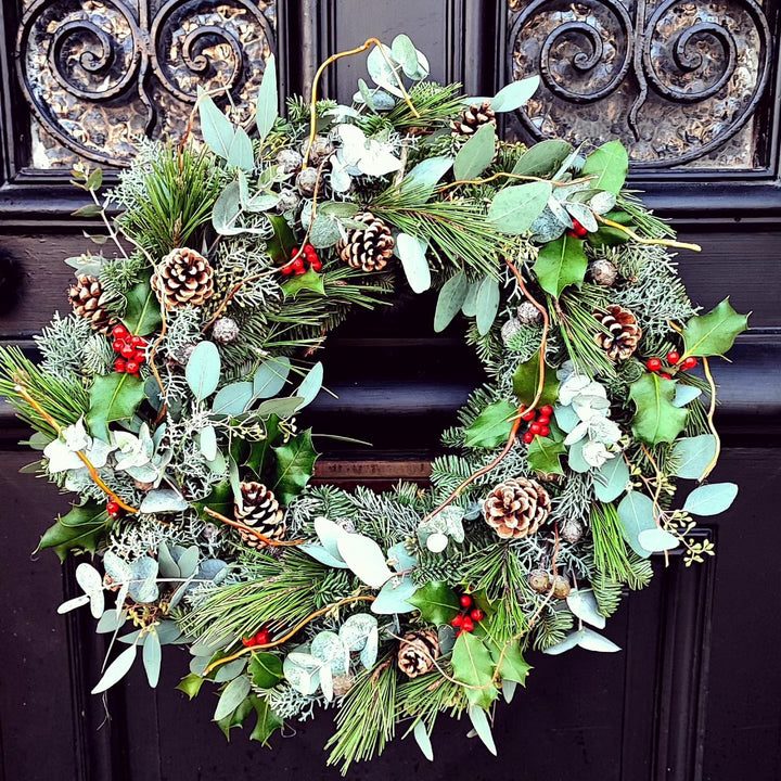 Couronne de Noël artisanale de Rouge Pivoine 