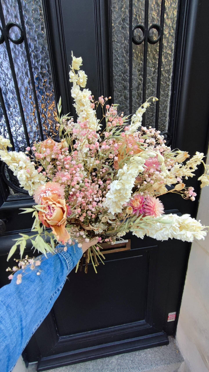 Mon Bouquet de Fleurs Séchées - Rouge pivoine Fleuriste Caen