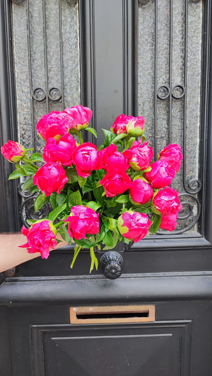 Bouquet de pivoines confectionné par Rouge Pivoine